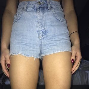 Light Blue Denim Shorts